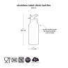 A Little Lovely Company Nerezová lahev na pití srdce 350 ml