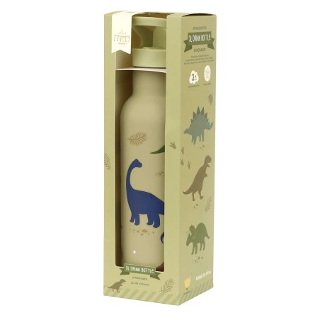 A Little Lovely Company Nerezová lahev na pití dinosauři 500 ml