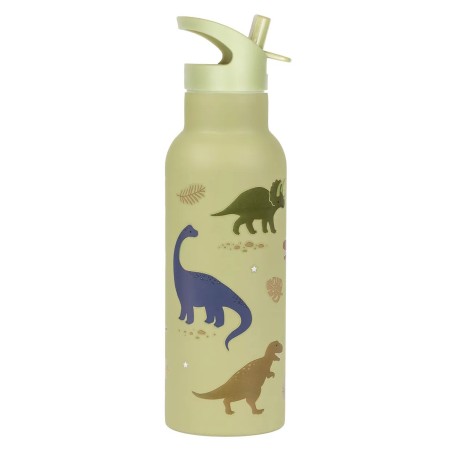 A Little Lovely Company Nerezová lahev na pití dinosauři 500 ml