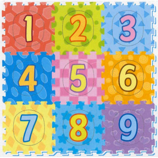 SUN TA TOYS Pěnové puzzle Barevná čísla (29x29)