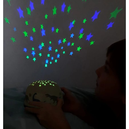 A Little Lovely Company Lampa s projektorem dinosauři