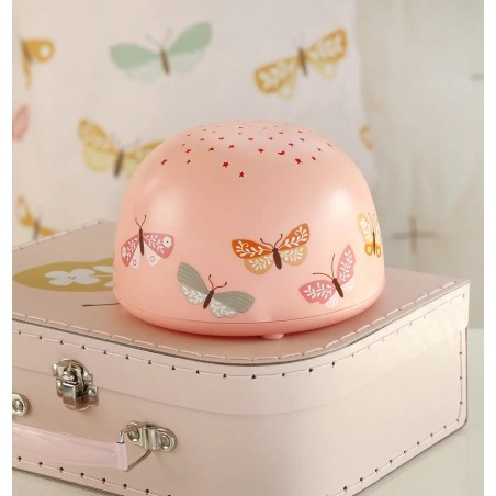 A Little Lovely Company Lampa s projektorem motýlci