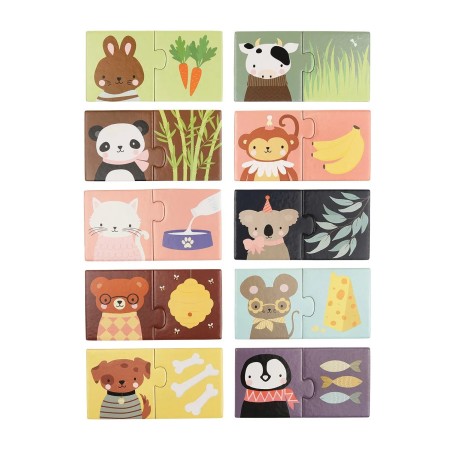 A Little Lovely Company Přiřazovací puzzle pochoutky pro zvířátka