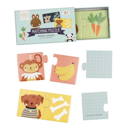 A Little Lovely Company Přiřazovací puzzle pochoutky pro zvířátka