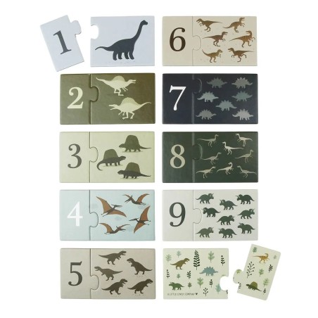A Little Lovely Company Přiřazovací puzzle počítání s dinosaury