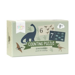 A Little Lovely Company Přiřazovací puzzle počítání s dinosaury