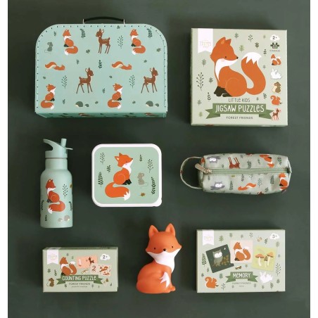 A Little Lovely Company Přiřazovací puzzle počítání s kamarády z lesa