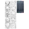 Sycomore Artissimo Manga kawaii zvířátka + 5 lihových fixů