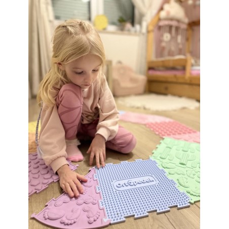 Ortopedek senzorické podložky pastel 16 ks