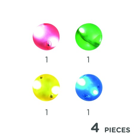 Cleverclixx Kuličková dráha Sada kuliček Dazzling Lights 4 ks