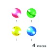 Cleverclixx Kuličková dráha Sada kuliček Dazzling Lights 4 ks