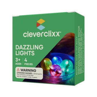 Cleverclixx Kuličková dráha Sada kuliček Dazzling Lights 4 ks