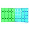 Cleverclixx Magnetická stavebnice Big Plates Blue Green 2 ks
