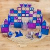 Cleverclixx Magnetická stavebnice Mega Ice Crystal Pack 180 dílků