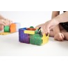 Cleverclixx Magnetická stavebnice Brick Tiles Pack Intense 16 ks
