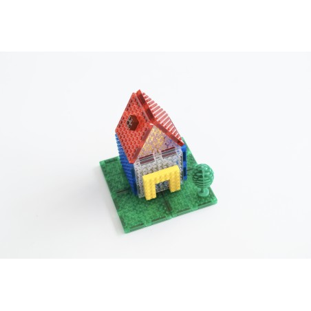 Cleverclixx Magnetická stavebnice Brick Tiles Pack Intense 16 ks