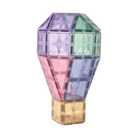 Cleverclixx Magnetická stavebnice Creative Pack Pastel 125 ks