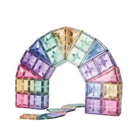 Cleverclixx Magnetická stavebnice Creative Pack Pastel 125 ks