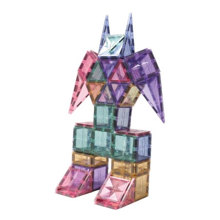 Cleverclixx Magnetická stavebnice Creative Pack Pastel 125 ks