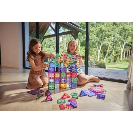 Cleverclixx Magnetická stavebnice Creative Pack Pastel 125 ks