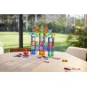 Cleverclixx Magnetická stavebnice Creative Pack Pastel 125 ks