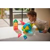 Cleverclixx Magnetická stavebnice Curved Dome Pack Intense 47 ks