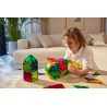 Cleverclixx Magnetická stavebnice Curved Dome Pack Intense 47 ks