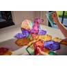Cleverclixx Magnetická stavebnice Geo Pack Pastel 45 ks