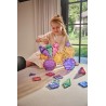 Cleverclixx Magnetická stavebnice Geo Pack Pastel 45 ks