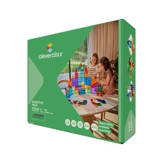 Cleverclixx Magnetická stavebnice Inventive sada Intense 110 ks