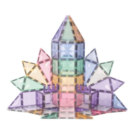Cleverclixx Magnetická stavebnice Mega Creative Pack Pastel 210 ks