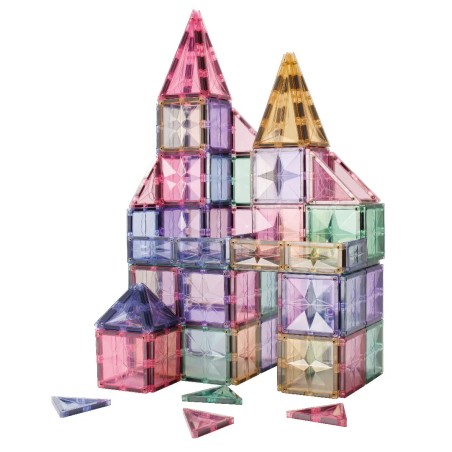 Cleverclixx Magnetická stavebnice Mega Creative Pack Pastel 210 ks