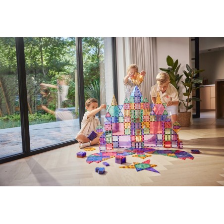 Cleverclixx Magnetická stavebnice Mega Creative Pack Pastel 210 ks