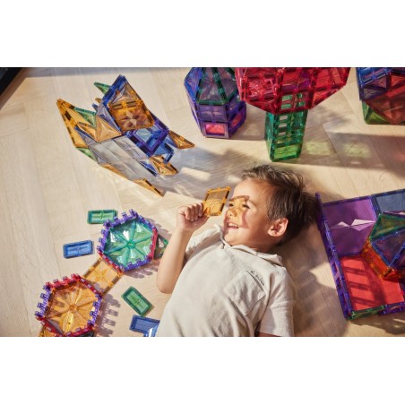 Cleverclixx Magnetická stavebnice Mega Creative Pack Pastel 210 ks