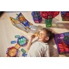 Cleverclixx Magnetická stavebnice Mega Creative Pack Pastel 210 ks