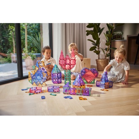 Cleverclixx Magnetická stavebnice Mega Creative Pack Pastel 210 ks