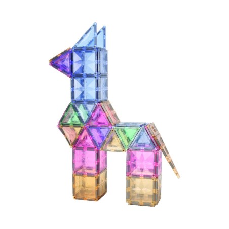 Cleverclixx Magnetická stavebnice Mega Creative Pack Pastel 210 ks