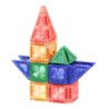 Cleverclixx Magnetická stavebnice Mini Tiles Pack Intense 28 ks