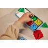 Cleverclixx Magnetická stavebnice Mini Tiles Pack Intense 28 ks