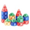 Cleverclixx Magnetická stavebnice Mini Tiles Pack Intense 28 ks