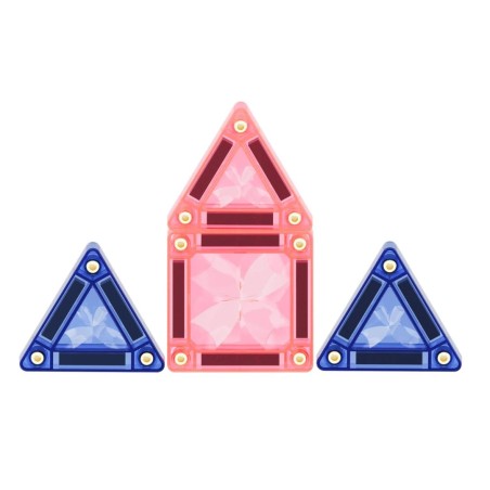 Cleverclixx Magnetická stavebnice Mini Tiles Pack Pastel 28 ks