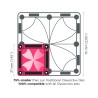 Cleverclixx Magnetická stavebnice Mini Tiles Pack Pastel 28 ks