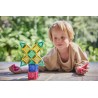 Cleverclixx Magnetická stavebnice Mini Tiles Pack Pastel 28 ks