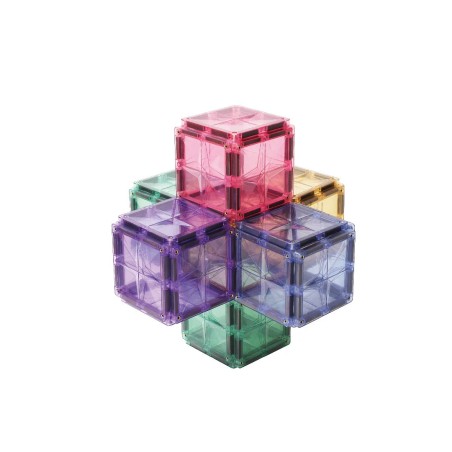 Cleverclixx Magnetická stavebnice Petite Pastel Pack 36 ks