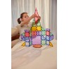 Cleverclixx Magnetická stavebnice Petite Pastel Pack 36 ks