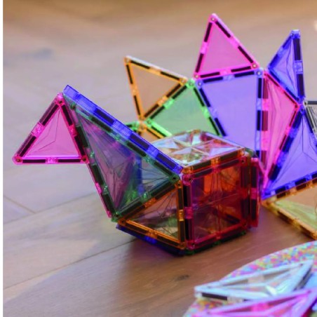 Cleverclixx Magnetická stavebnice Petite Pastel Pack 36 ks