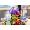 Cleverclixx Magnetická stavebnice Small Curved Pack Pastel 34 ks