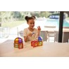 Cleverclixx Magnetická stavebnice Small Curved Pack Pastel 34 ks