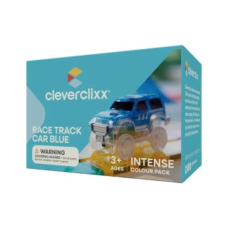 Cleverclixx Magnetická závodní dráha Autíčko modré