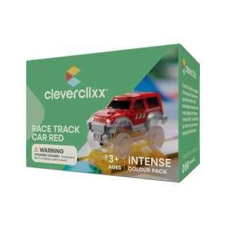 Cleverclixx Magnetická závodní dráha Autíčko červené